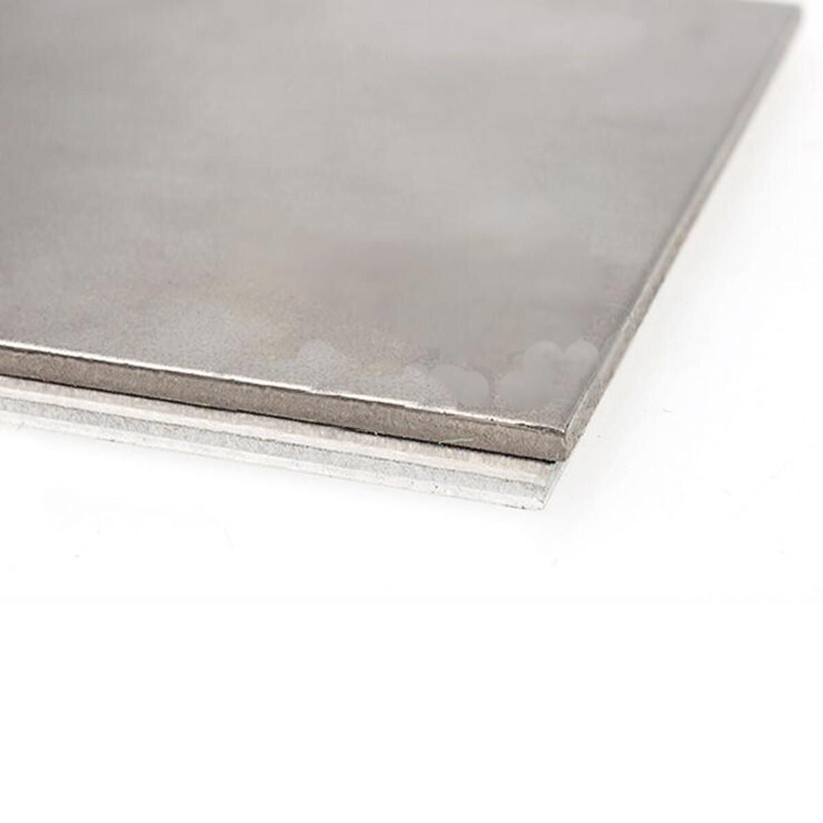 Sliver Titanium Ti Metal TA4/Gr5 Grade 5 Titan Plate Sheet 3mm x 100mm x 100mm