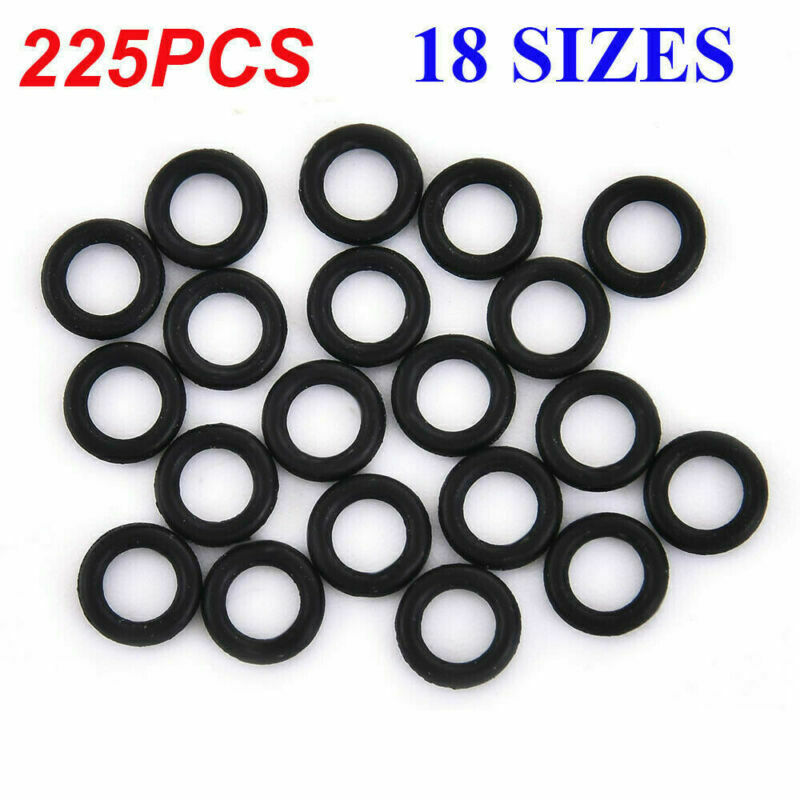 225pcs Rubber O Ring Assortment Set Hydraulic Plumbing Gasket Paintball Seal AU