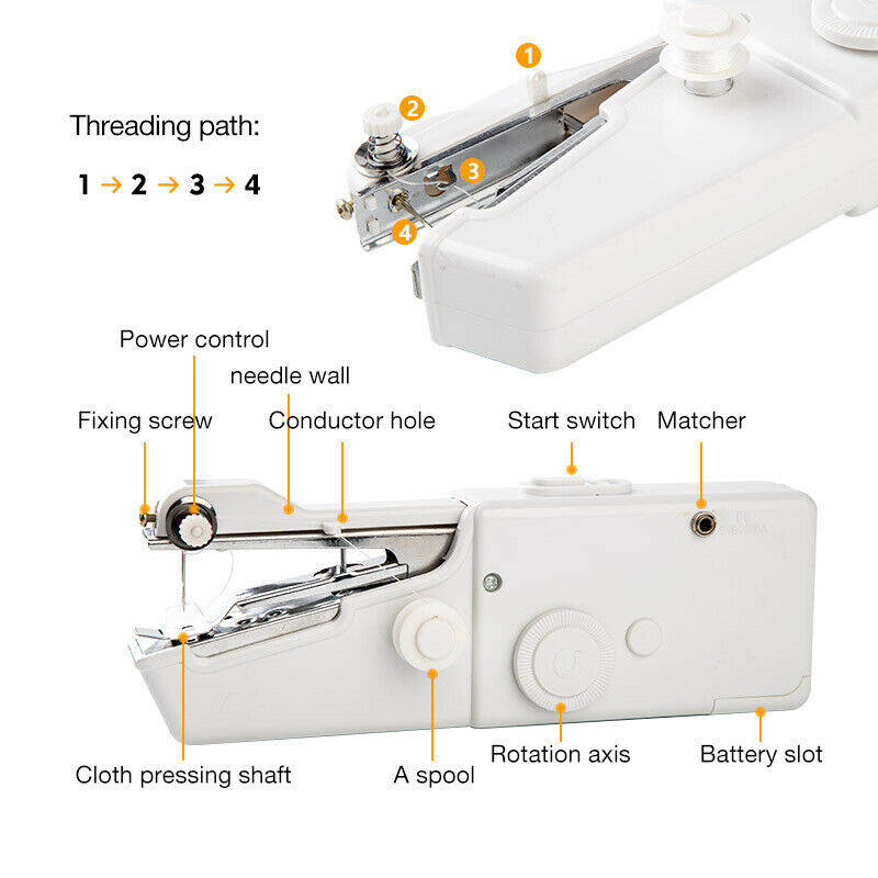Mini Handheld Manual Sewing Machine Mini Portable Handy Home Sewing QuickJCDD