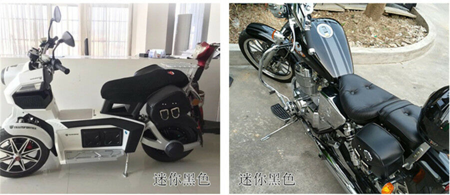 Pair Motorcycle Black Leather Leather Saddlebags Saddle Bags