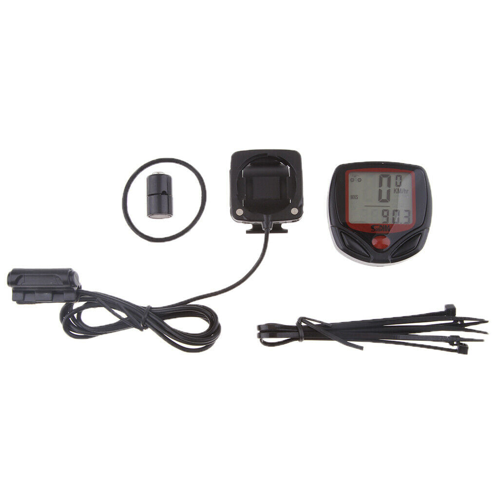 Universal Motorcycle Speedometer Odometer LCD Digital Speedometer Gauge Kph Mph