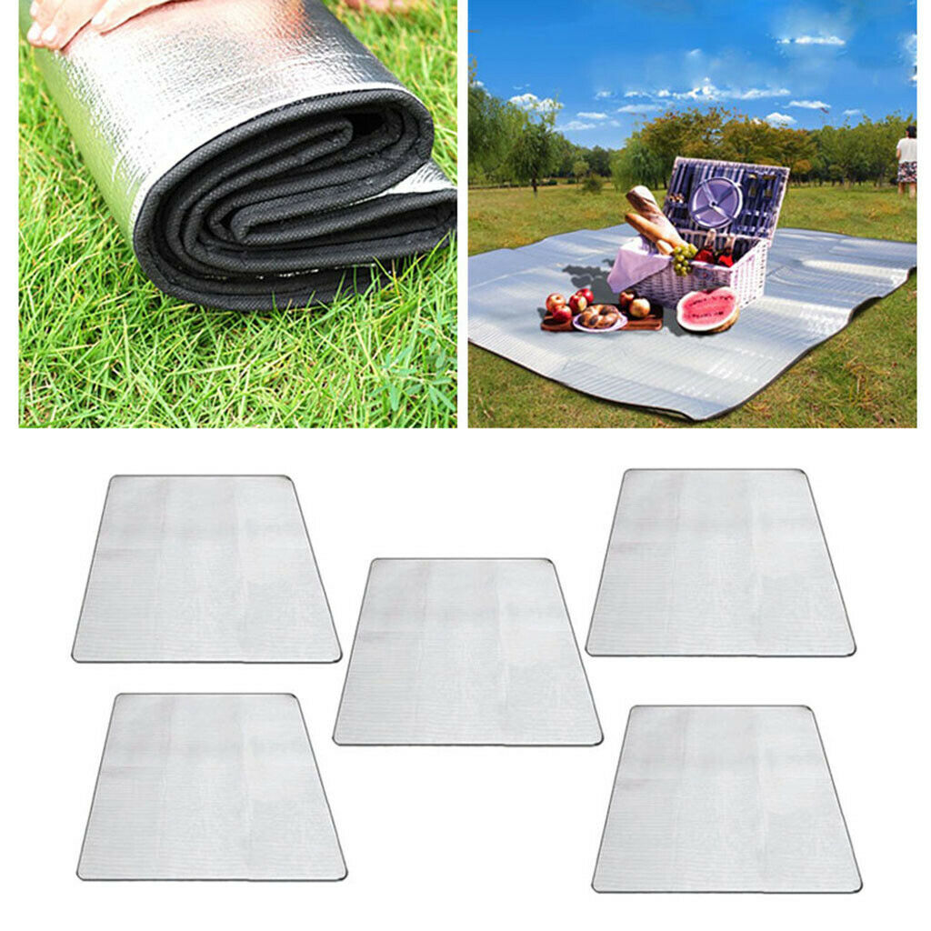 5Pack Outdoor Camping Picnic Sleeping Mattress Pad Waterproof Aluminum Foil Mat