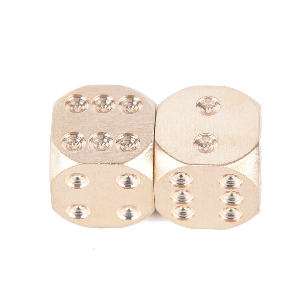 1Pc 13mm Pure Copper Solid Dice Manual Grinding Bar Creative Dice Toys GameY SJ
