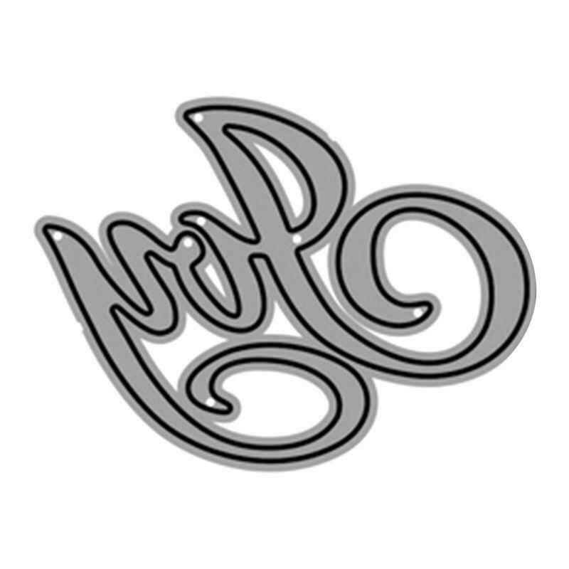 Joy Word Metal Cutting Dies Stencil Scrapbooking DIY Album Stamp Paper Cards