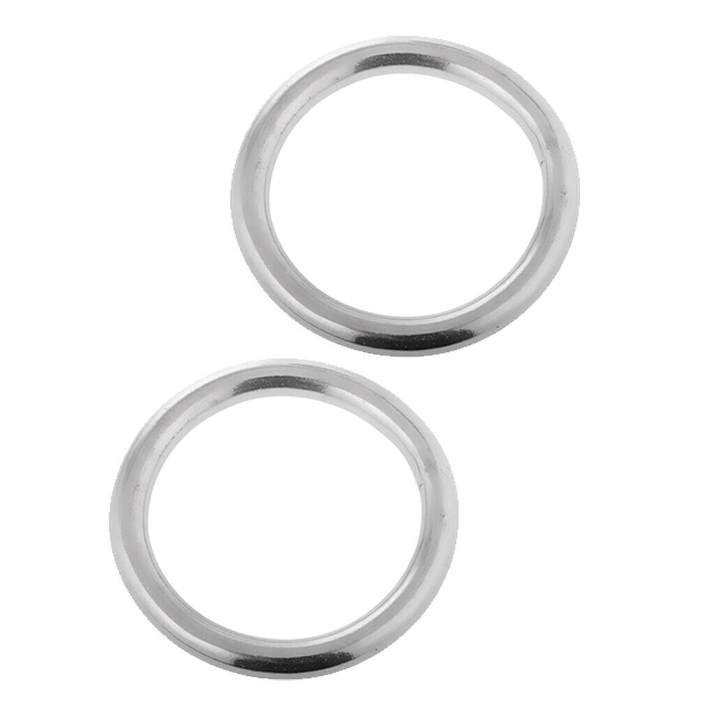 2 Pack Marine 304 Stainless Steel O  Smooth Welded 7 X 50mm/8 X 60mm