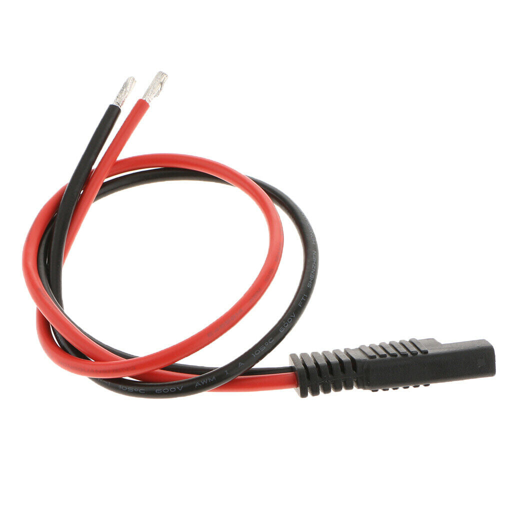 3pcs 12AWG 30A Solar Battery SAE Plug Harness Extension Cord Connector 400mm