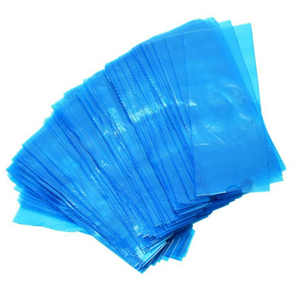 200Pcs/set Plastic Disposable Tattoo Clip Cord Sleeves Machine Bags Cove Tt