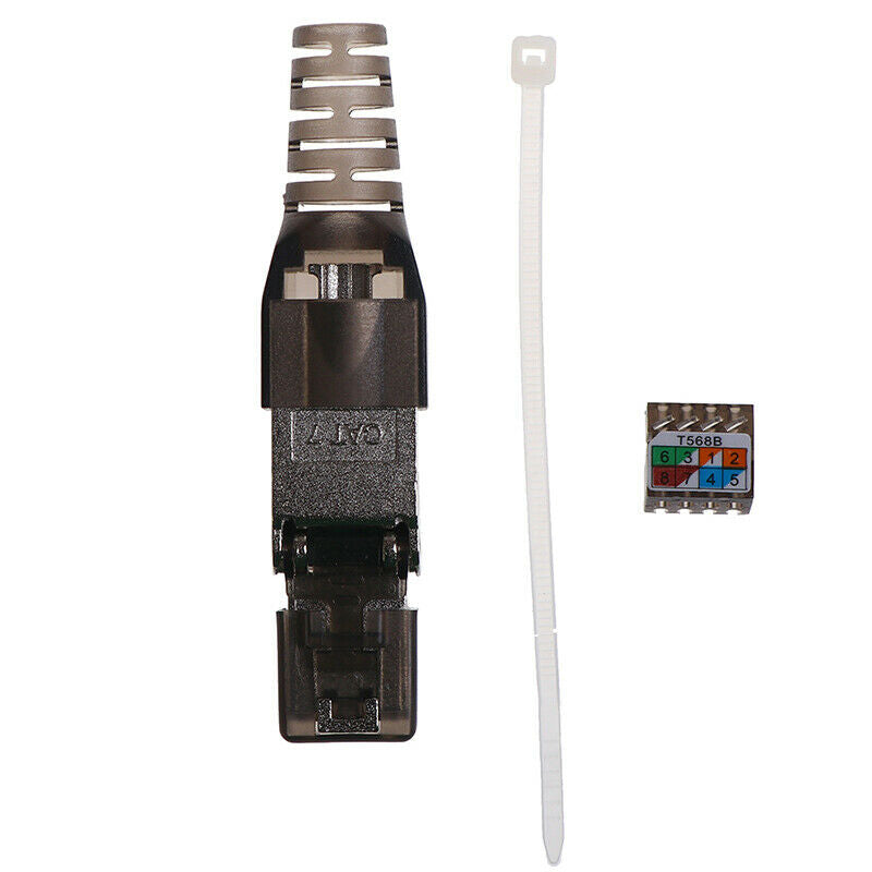 New Tool-Free Shielded RJ45 Cat 7 Termination Plug Cat7 Plug Cat7 Connect.l8