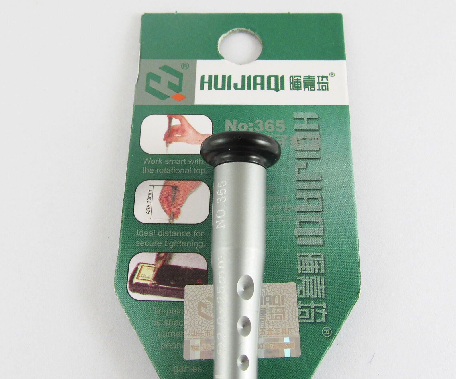 1pc New 2.0*25mm HUIJIAQI Zinc Alloy CR-V Screwdriver slotted screwdriver Tools