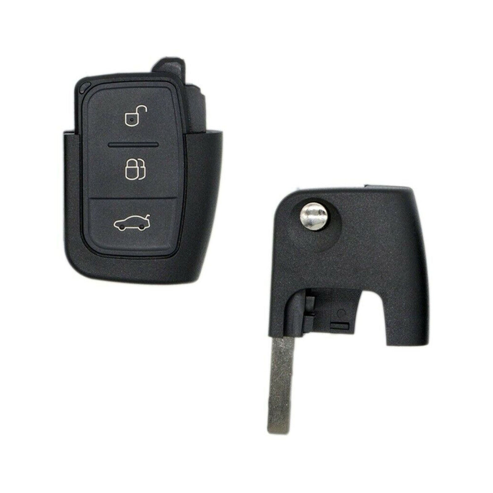3 Button Flip Remote Key Fob 433MHz Fit for Ford Focus Mondeo Fiesta S Black