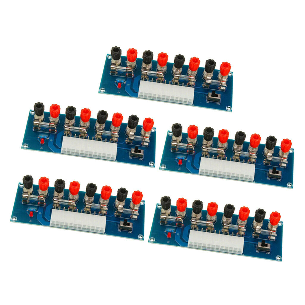 Set of 5 24 Pins XH-M229 ATX Benchtop Power Board Supply Modules Connector