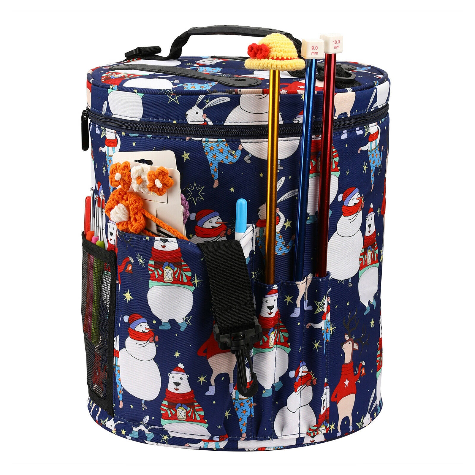 Durable Knitting Bag Sewing Craft Yarn Storage for Sewing Tools Crochet Hook