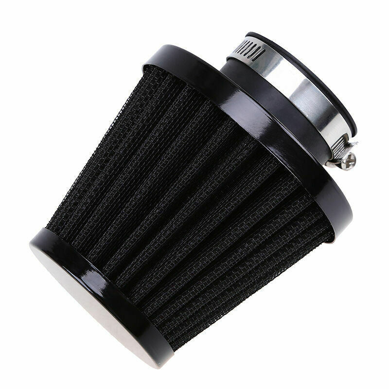 38/39/40mm Motorcycle Air Filter Black Iron Cone Cleaner Universal Fit Yamaha