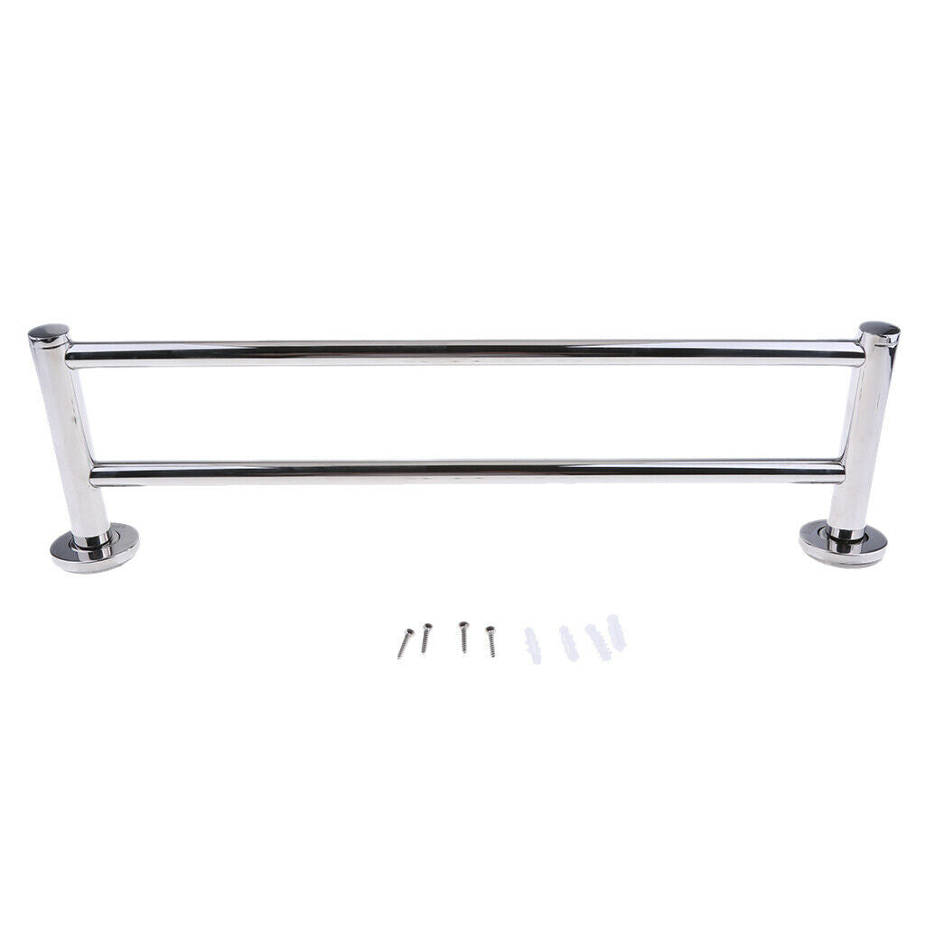 18 Inch Double Towel Bar Bathroom Shower Organization Bath Dual Towel Hanger