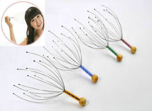 1x Head Neck Scalp Massager Massage Octopus Equipment Stress Release Relax Tool