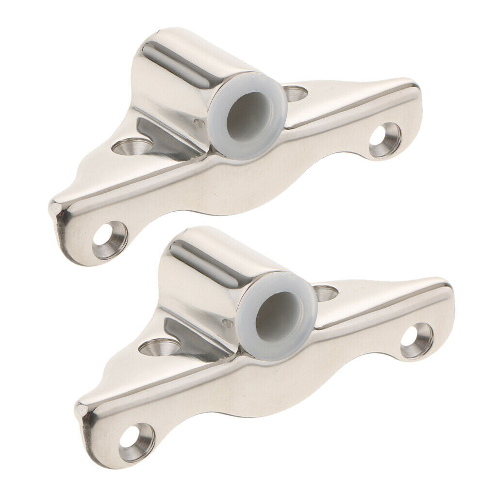 2 Pieces Stainless Steel 316 Marine Oarlock Sockets Universal For Boat