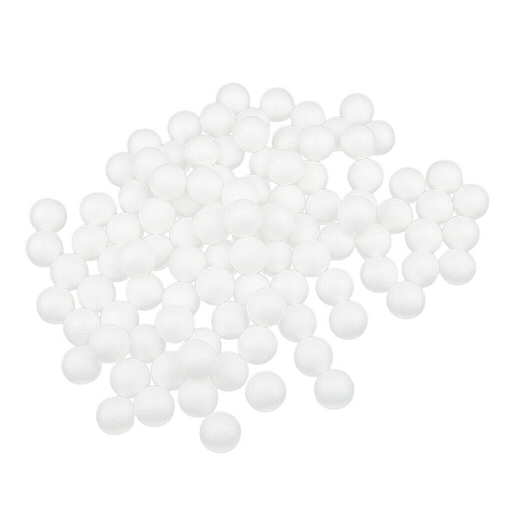 500pcs Foam Styrofoam Polystyrene Ball for Painting Drawing 10/15/20/25/27mm