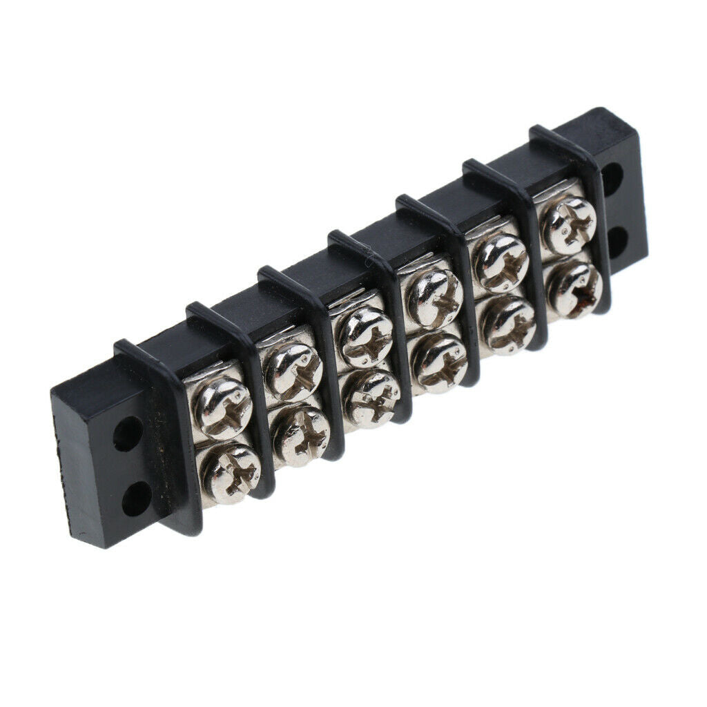 Marine Auto RV 30A 6 Boat Double Screw Terminal Circuit Power Block