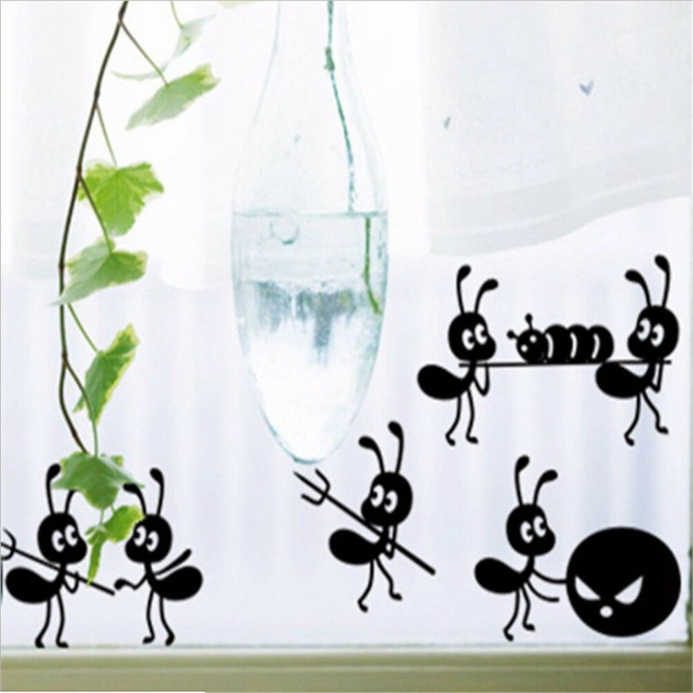 Cartoon Decoration Glass Stickers Ant Stickers Home Decoration BD.l8