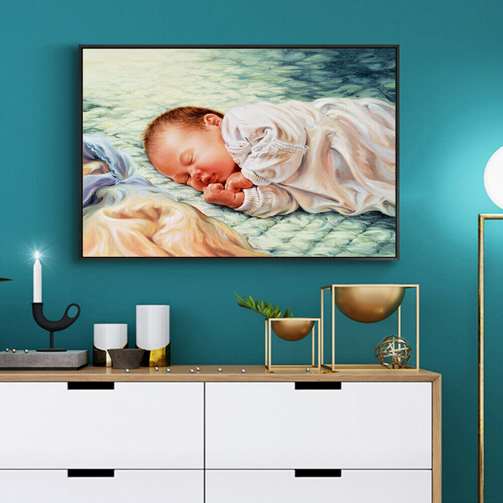 Kids 5D Diamond Painting Kit DIY Full Round Drill Embroidery for Home Decor @