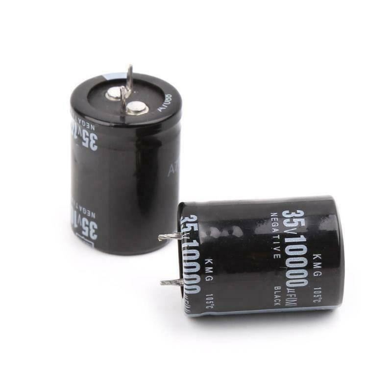 2pcs 10000uF 35V Radial Aluminium Electrolytic Capacitors 25x40mm