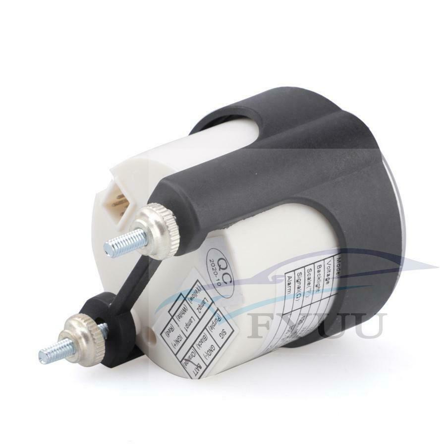 Universal 12V/24V car modified water temperature meter 52mm LED light racing