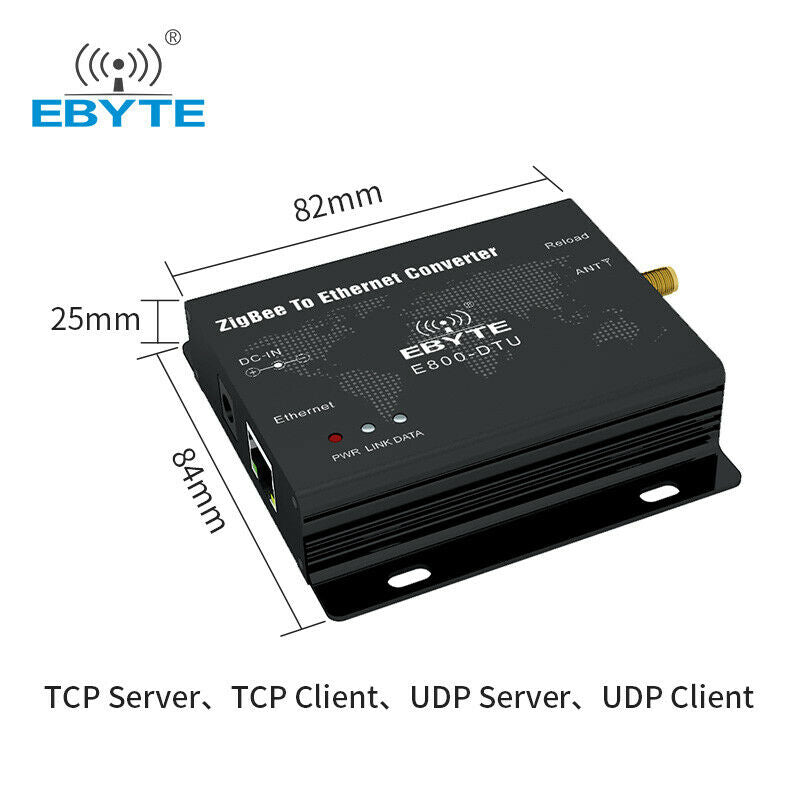 Ethernet 2.4GHz CC2530 ZigBee Module 27dBm 500mW TCP UDP rf Transceiver Modem