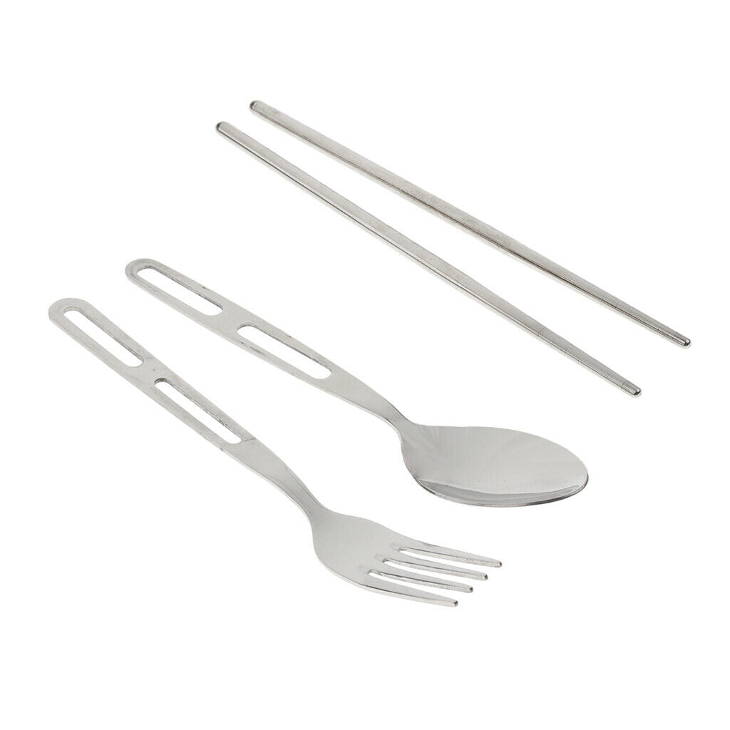 Outdoor Portable Cutlery Set Spoon Fork Chopsticks for Camping Travel Picnic