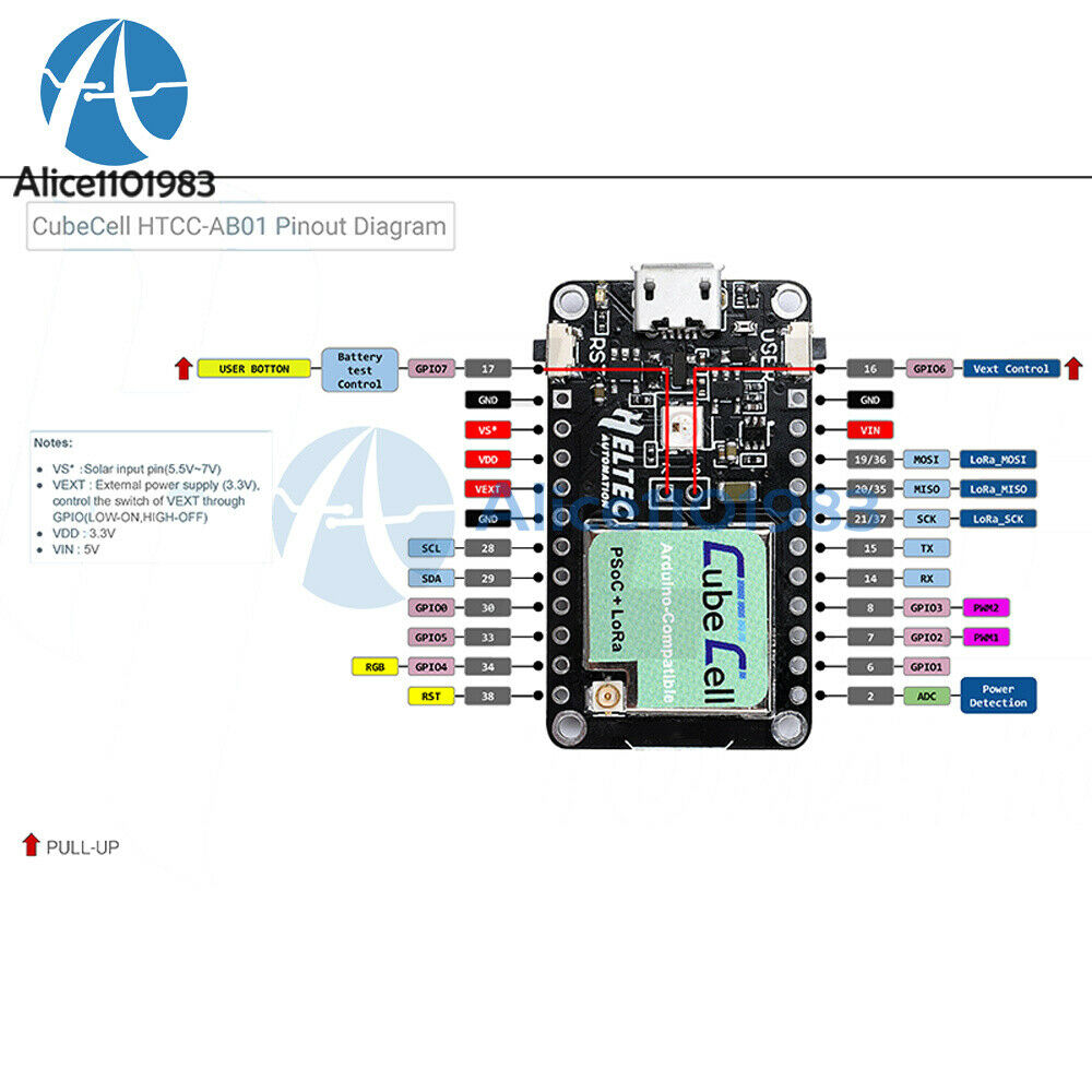 ASR6501 868mhz Development Board Cortex-M0 SX1262 LoRaWAN Node Control Board