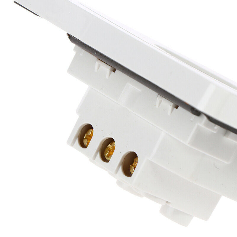 1Pc EU Standard Power Socket White Panel AC 250V 16A Wall Concealed Power.l8