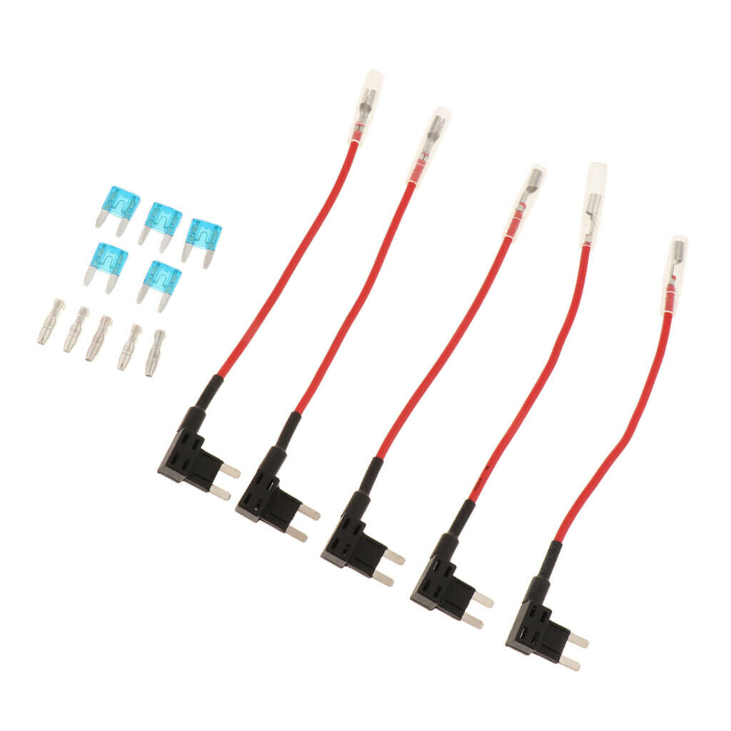 5PCS 12V Automotive Car Add A Circuit Fuse TAP Adapter Mini ATM APM Blade Fuse