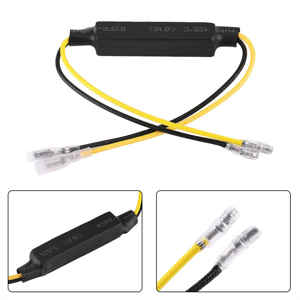 21W Motorcycle Turn Signal Indicator Light LED Load Resistor Decoder Fix Error
