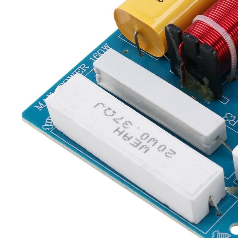 200W Speaker Crossover 2 Way High-Low 4-8 Ohm Frequency Divider for Speaker J1M2