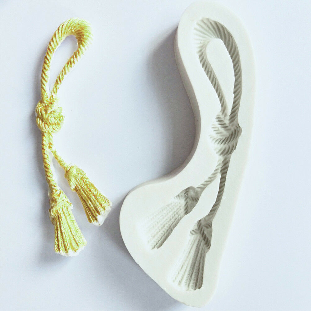 Rope Shape Silicone Fondant Mold Chocolate Gumpaste Mould Cake Decorating .l8