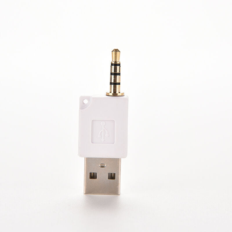 Unique 2X 3.5mm Male AUX Audio Plug Jack to USB 2.0 Male Converter Adapte.l8
