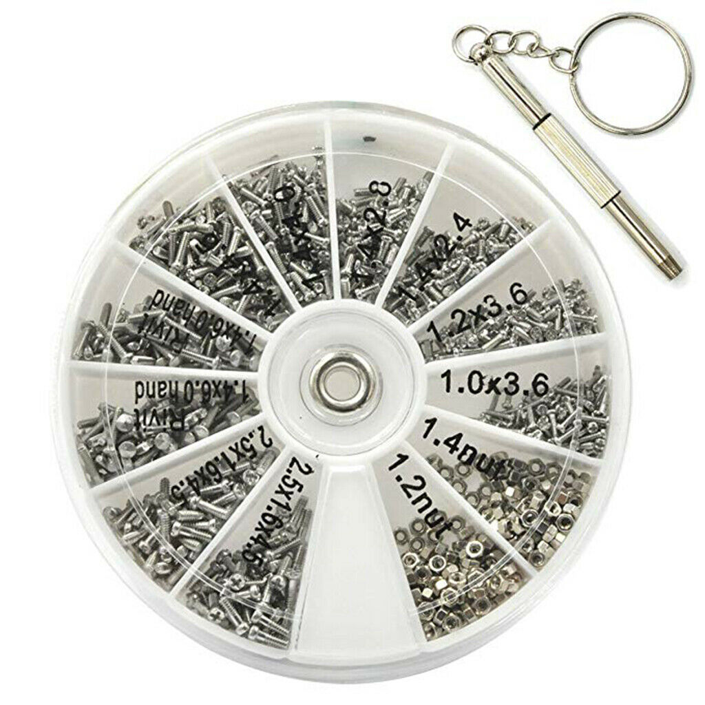 Glasses Screw Nuts Repair Set Screwdriver Made Of Stainless Steel For