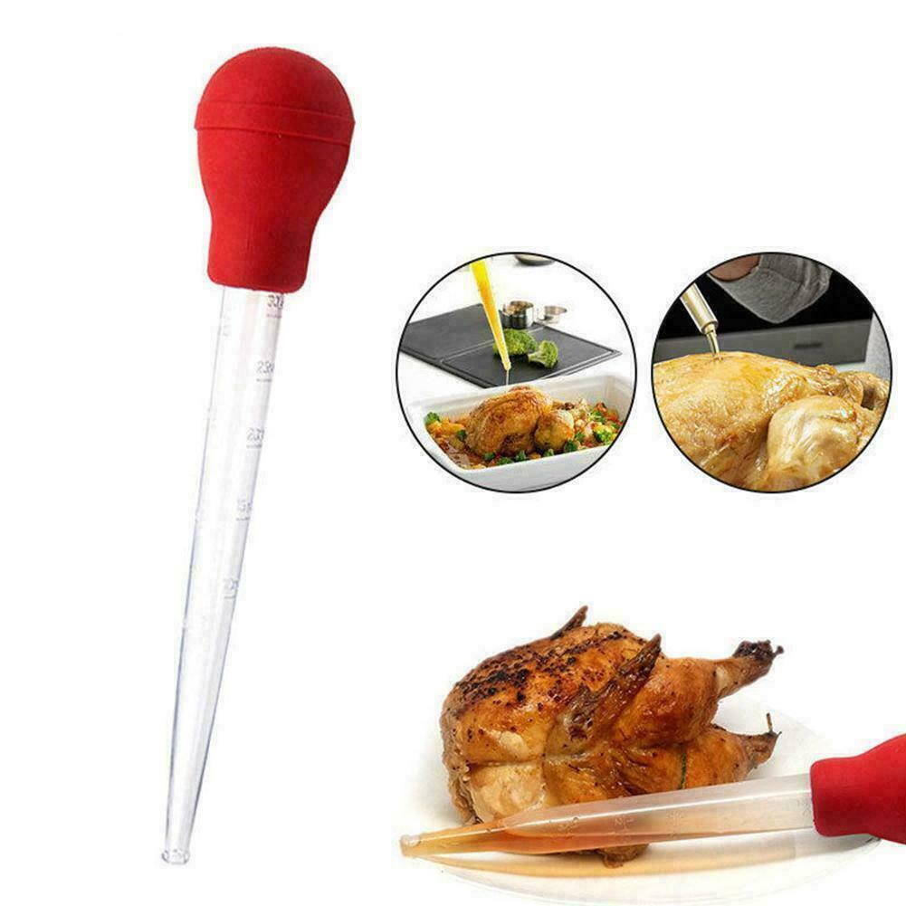 Turkey Baster Clear Tube Syringe Oil Suck Pump Pipe Fresh 30ml AU BBQ H5Z7