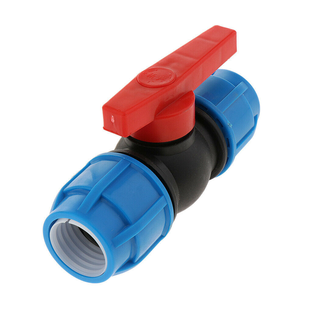 2 X Ball Valves Hose Connectors Irrigation Tubing Ball Valve Straight Stop Valve