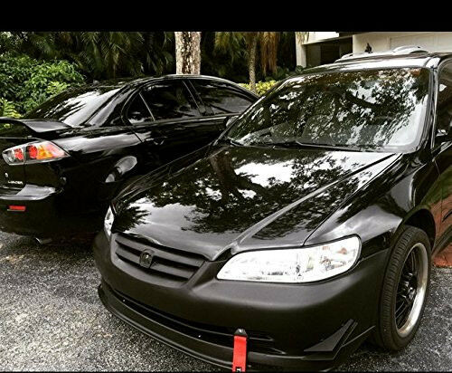4 Pcs Front Bumper Splitter Fins Valance Chin Body Spoiler Canards Universal Fit