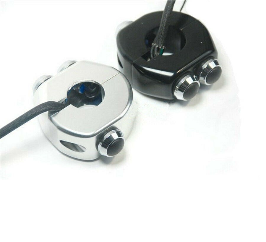 7/8" Motorcycle Scooter Handlebar Switch Turn Signal Light Horn Reset Buttons