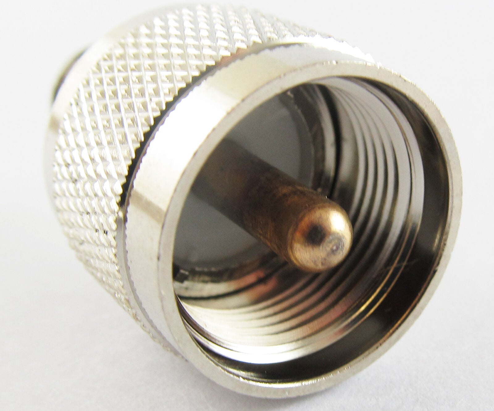 1pc F Female Jack to UHF PL259 Male Plug Straight RF Adapter Connector