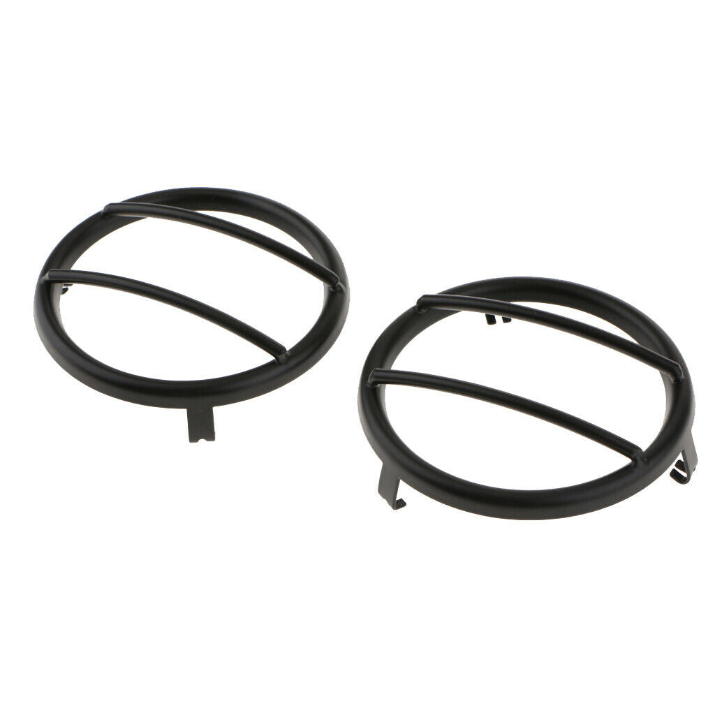 2 Pieces Car Turn Signal Light Cover Frame For Jeep Wrangler 2007-2018 Black