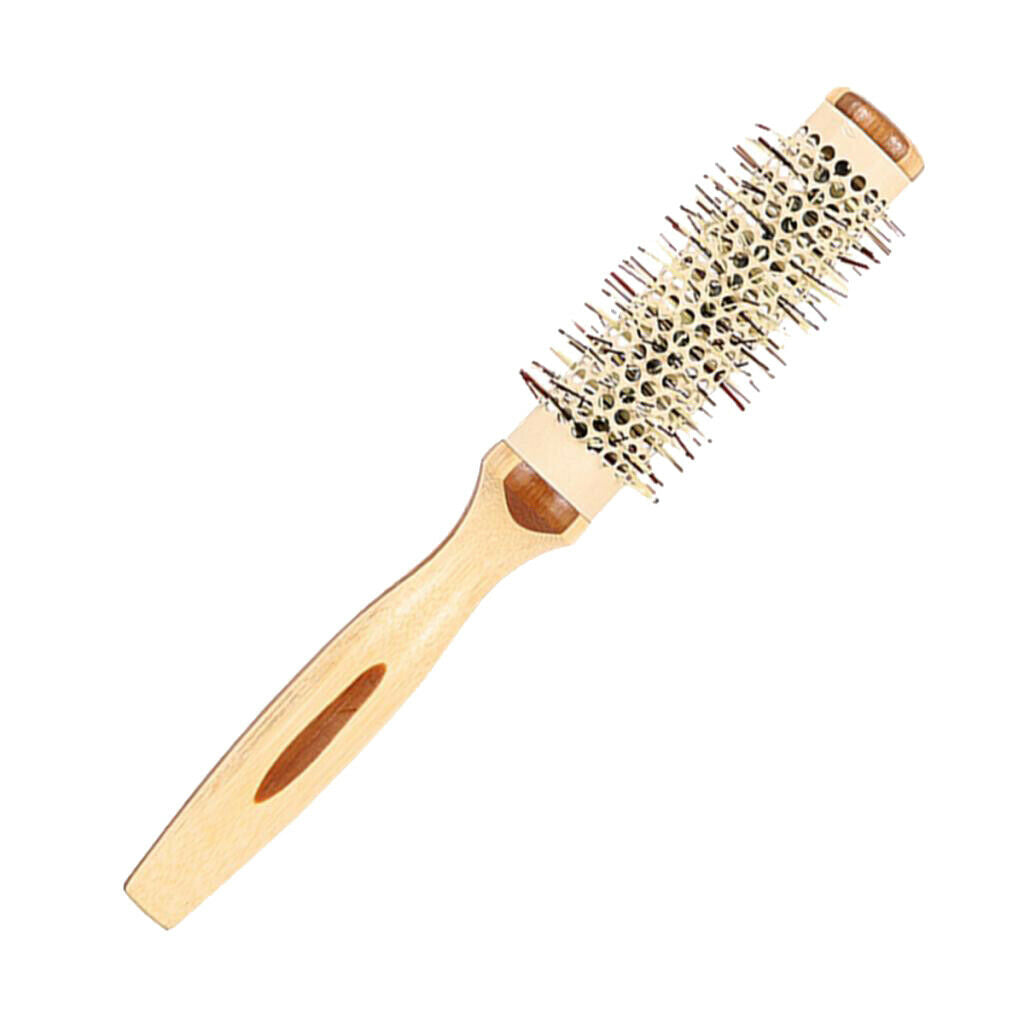 Anti-Static Round Hair Comb Roller Hairbrush for Curling Straightening M