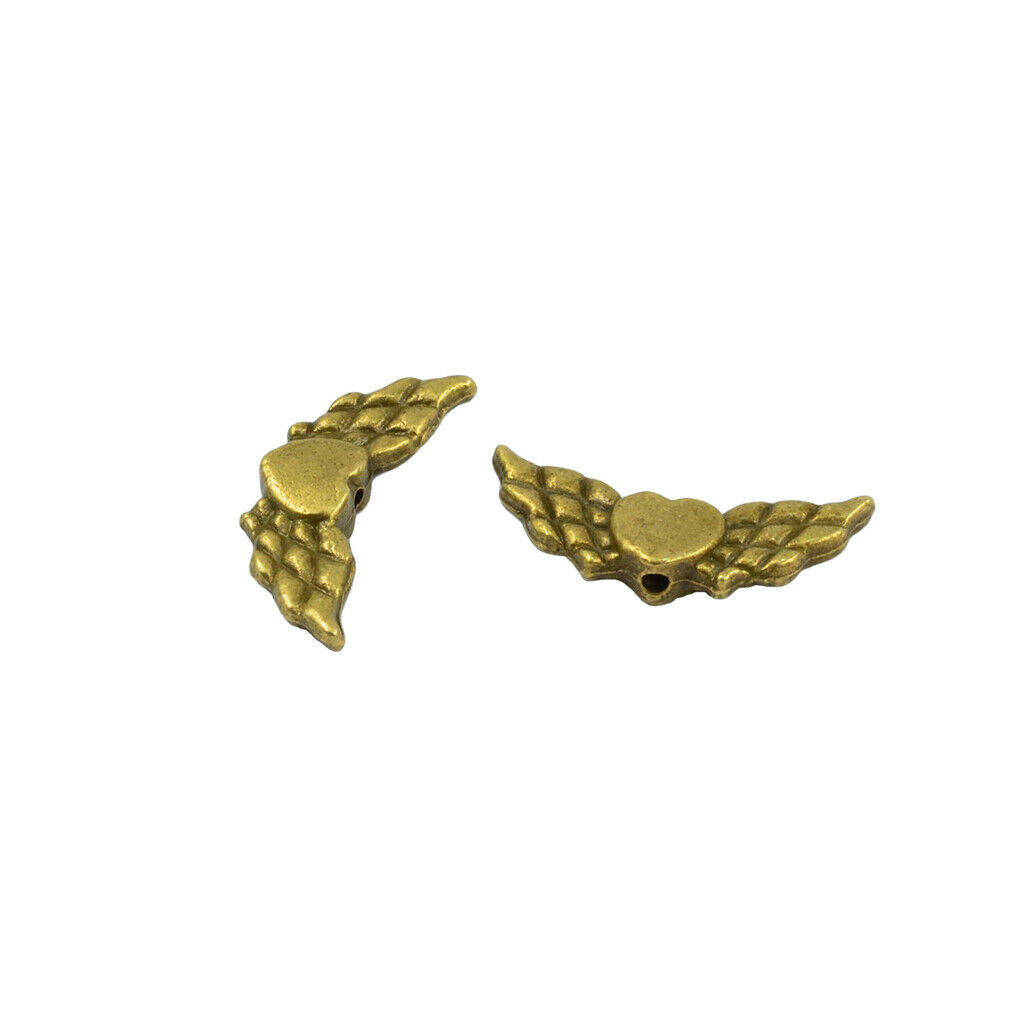 50 pieces angel wing shaped pendant clasps for DIY jewelry making