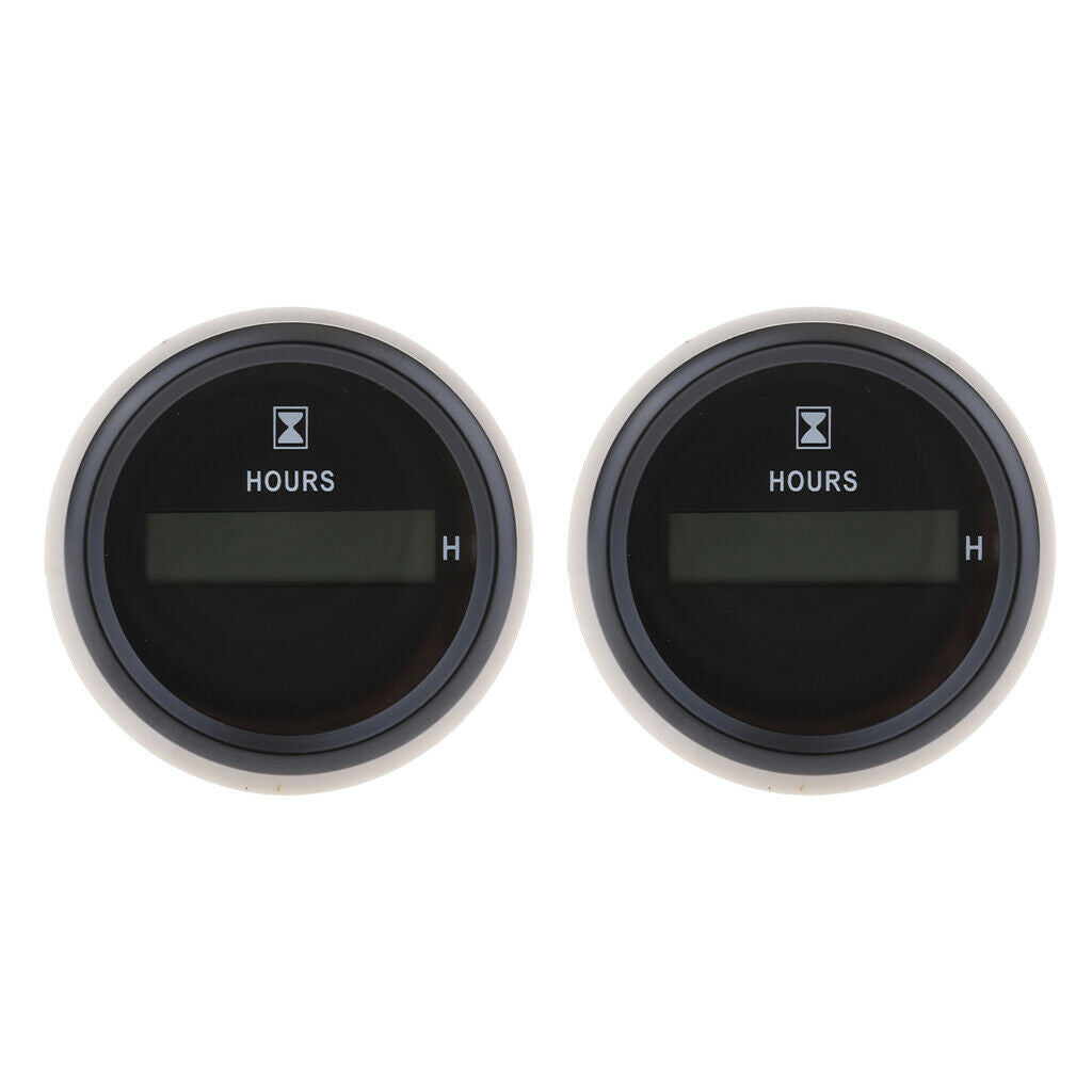 52mm Stainless IP67 Digital Hour Meter With Screw Thread For Marine Boat