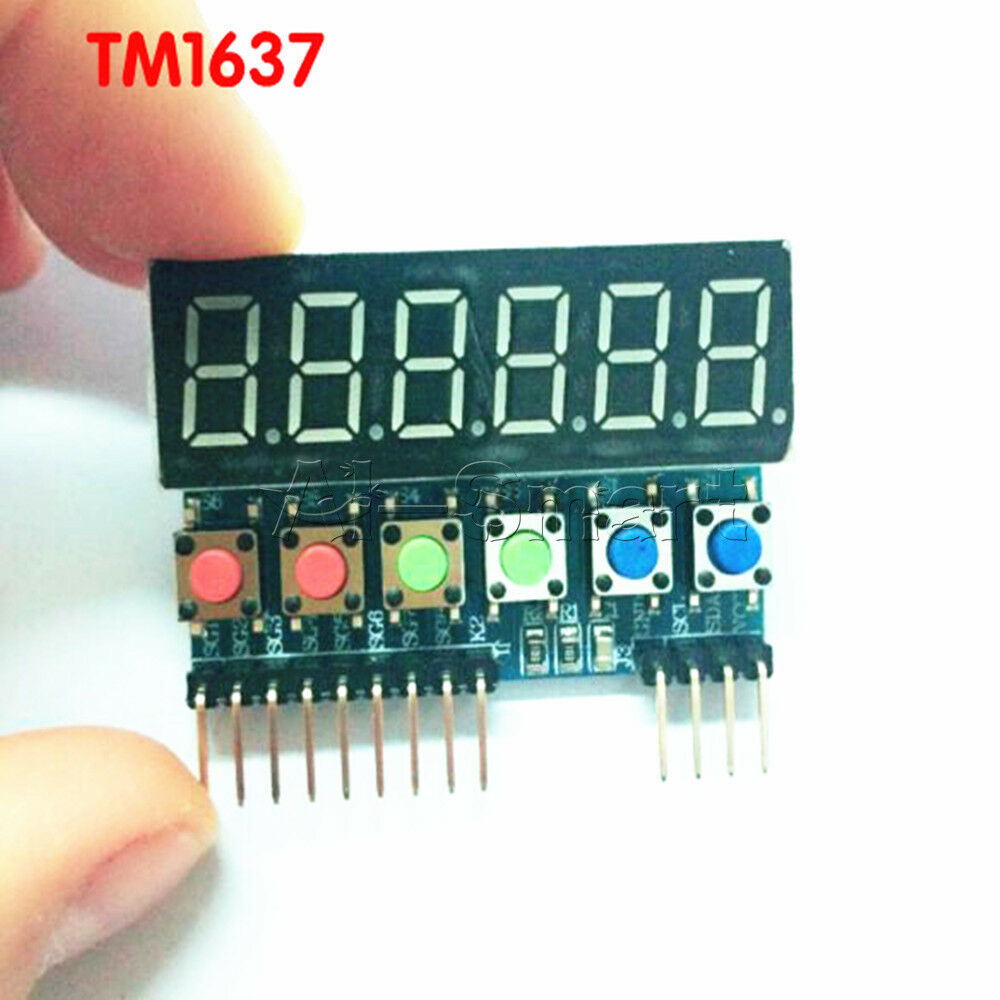 Digital TM1637 6-Bits Tube Display Key Scan Module IIC interface For Arduino