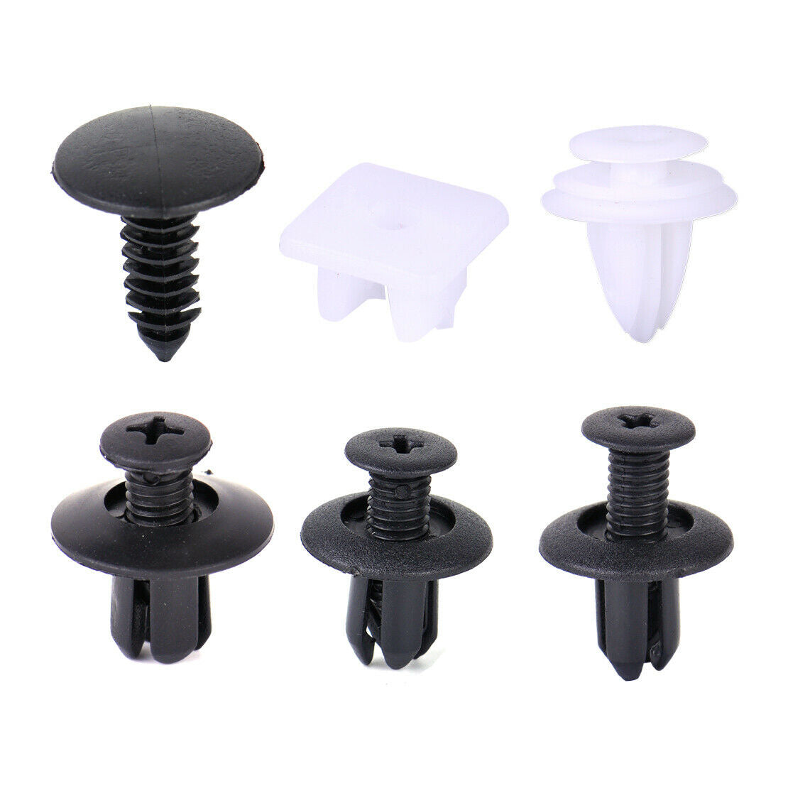 150x 6 Sizes Car Bumper Push Rivet Clip Retainer Fastener Moulding Trim Panel An