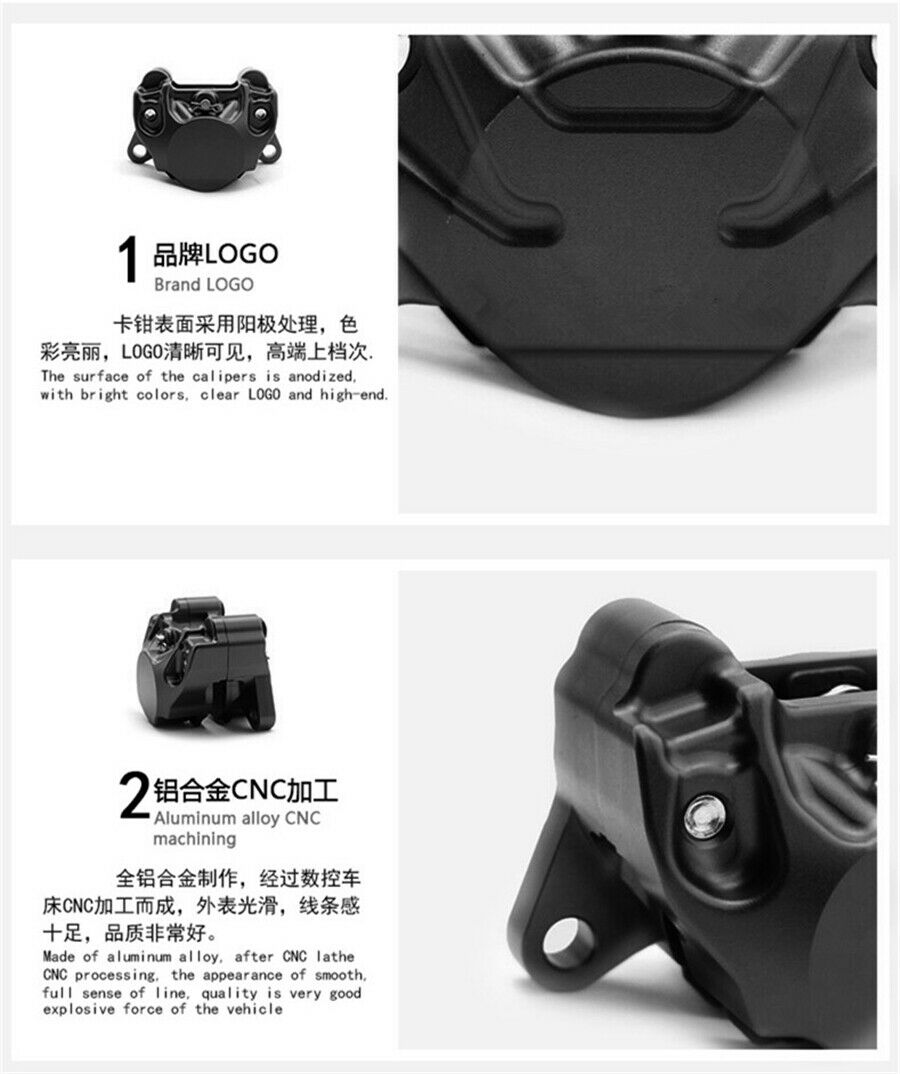 84mm Mounting Motorcycle Brake Caliper with Brake Pads and Bolt Tool Kit