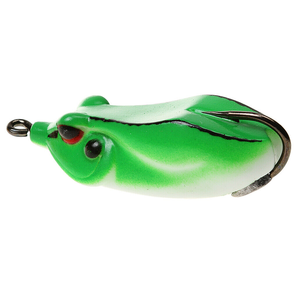 The Most vivid Durable Ray Frog Fishing Lure Soft Bionic Bait Lead Head Hook