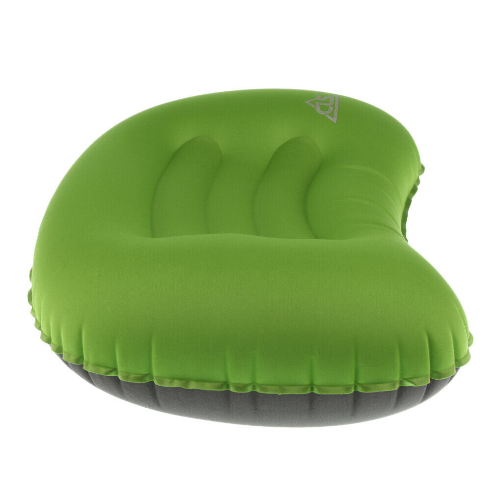 Ultralight Portable Air Inflatable Pillow for Hiking Camping Travel Green